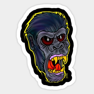 Angry Gorilla Sticker